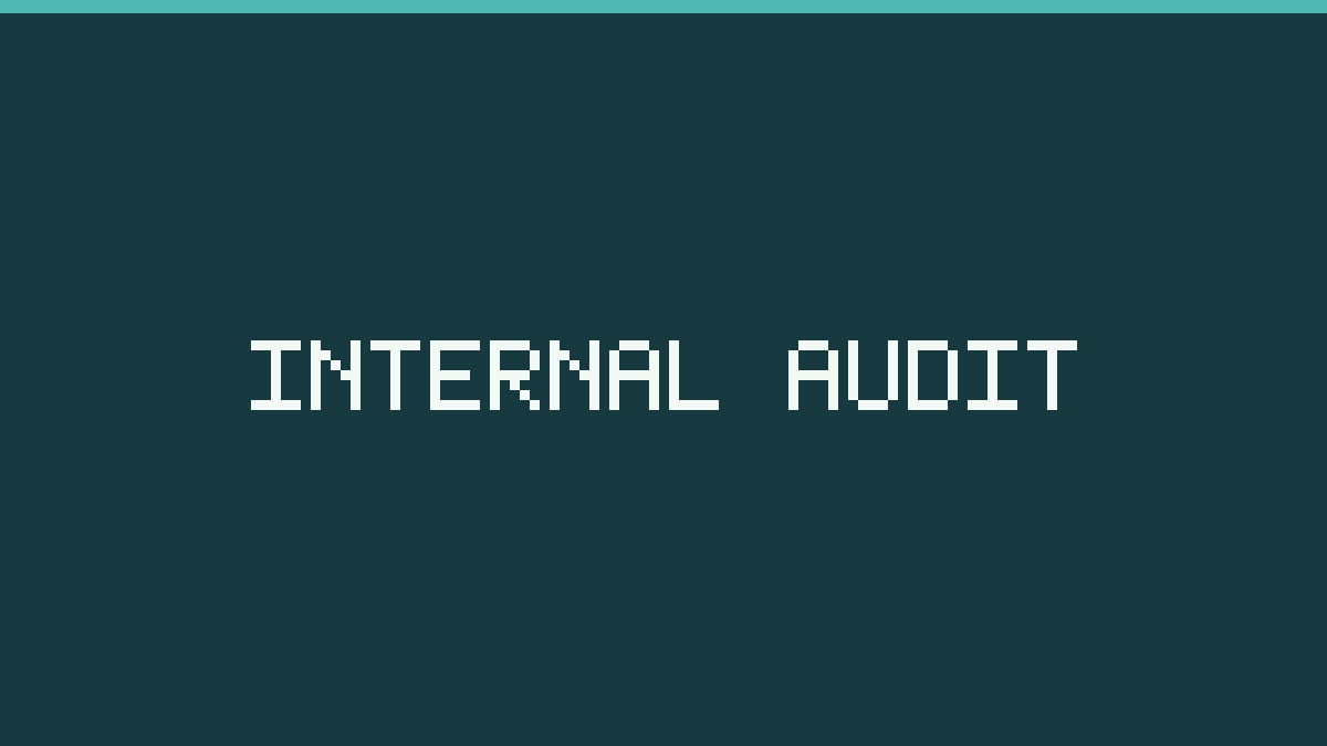 AuditWise placeholder card reading "Internal audit" on the brand colour
